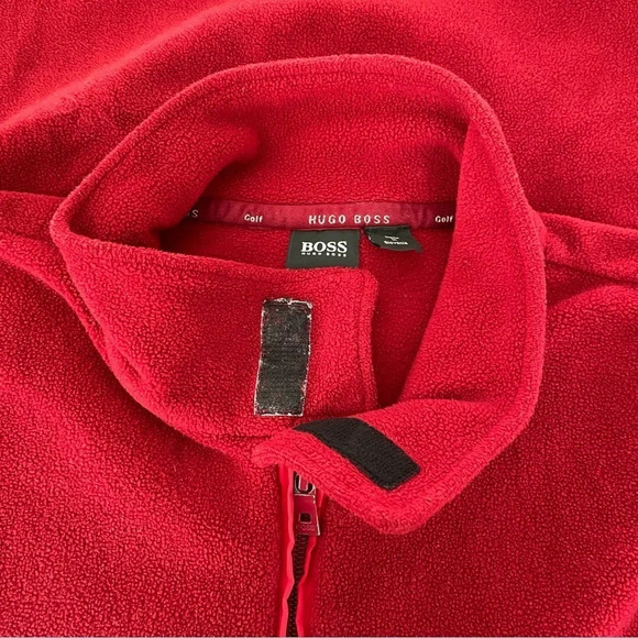 Boss HUGO BOSS Golf Fareway Red Fleece Vest XXL - Picture 2 of 10